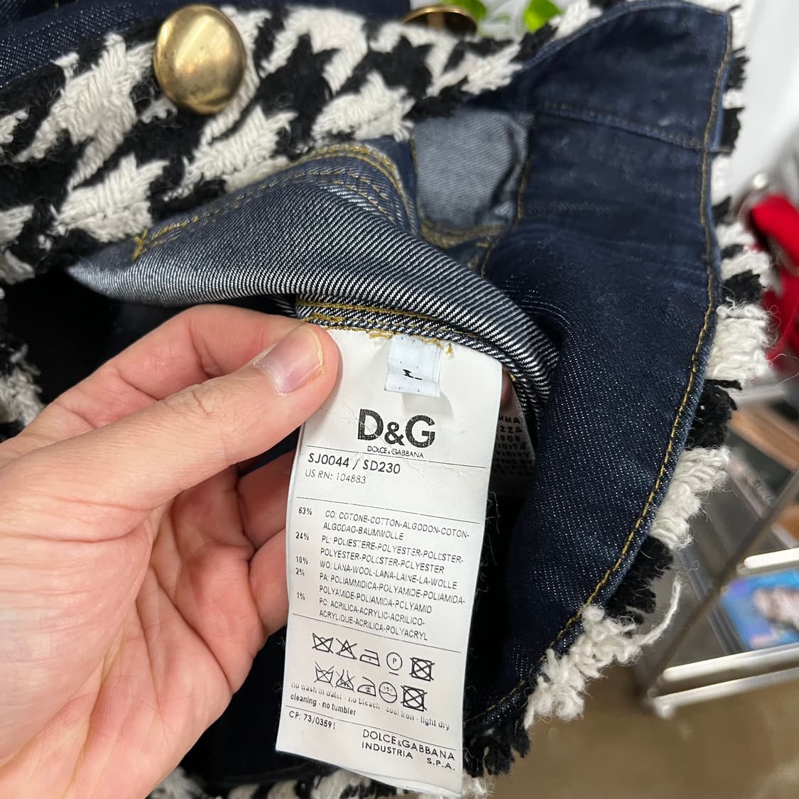 돌체앤가바나 우먼 하운트투스 데님셋업 새상품 L/44 상품이미지4