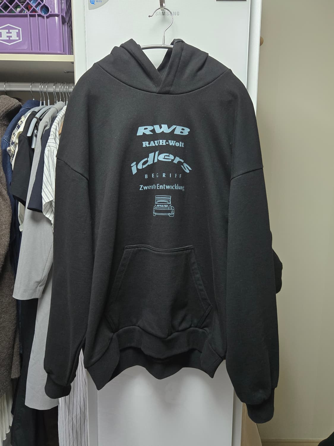 [XL]피치스 RWB 후드티 블랙 상품이미지3