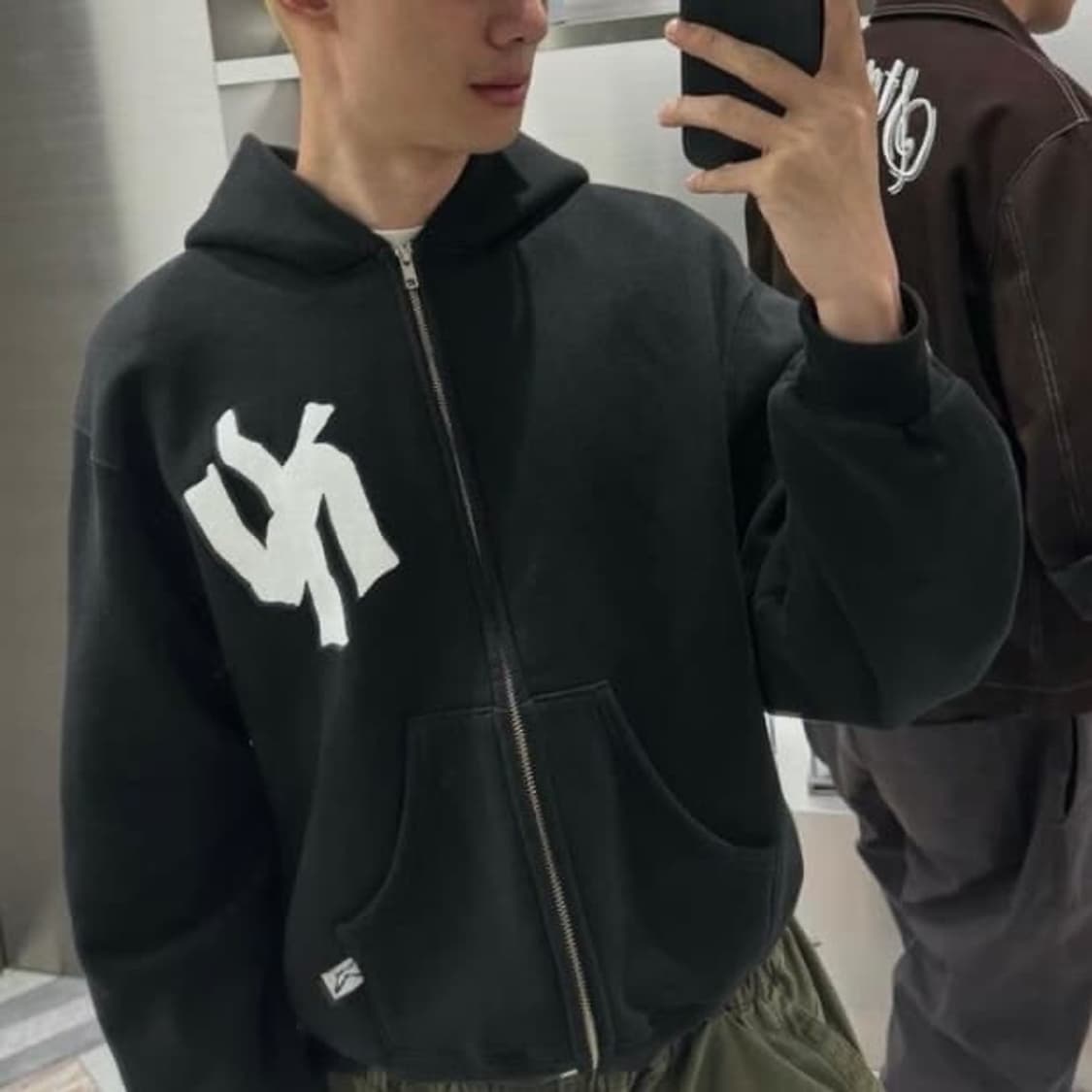 아킴보 클럽 뉴욕 후드집업 블랙 M akimbo club 상품이미지3