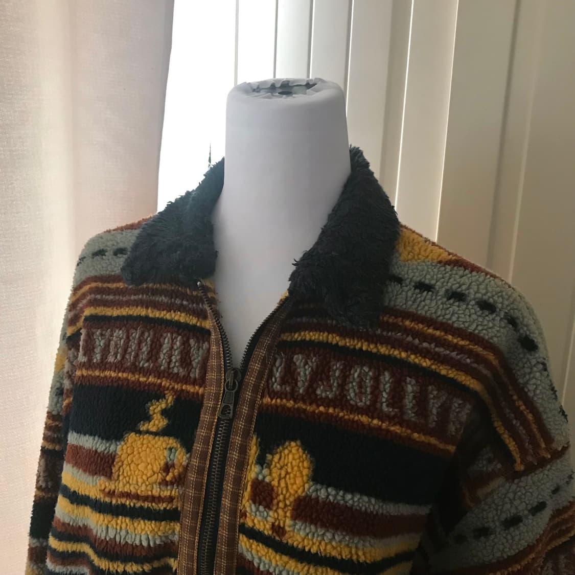 빈티지 보헤미안st 뽀글 카라 후리스 자켓 M 상품이미지5