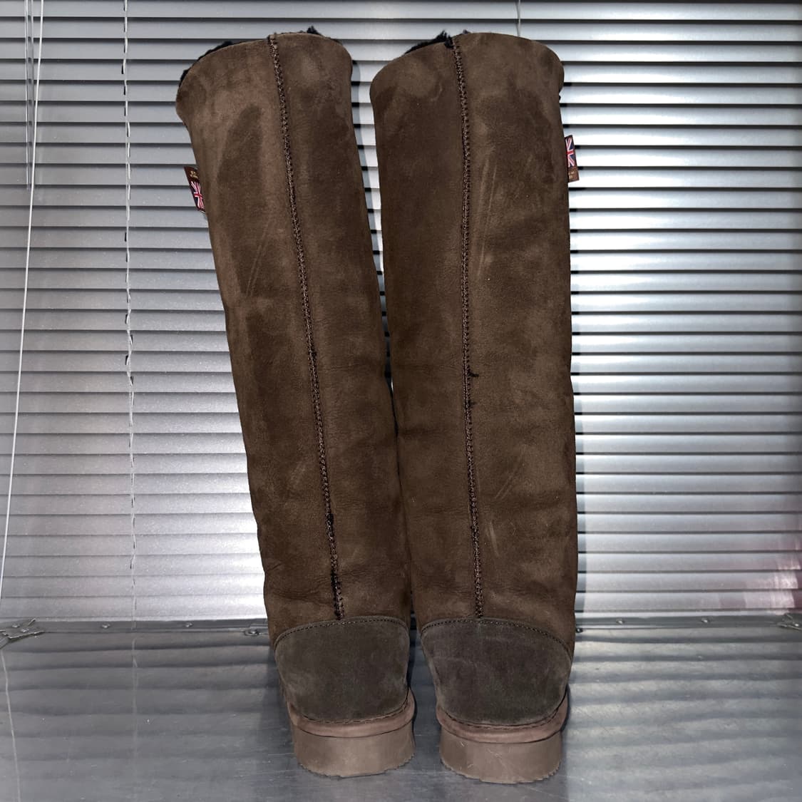 Celtic & Co 스웨이드 시어링 니하이 어그 부츠 상품이미지3