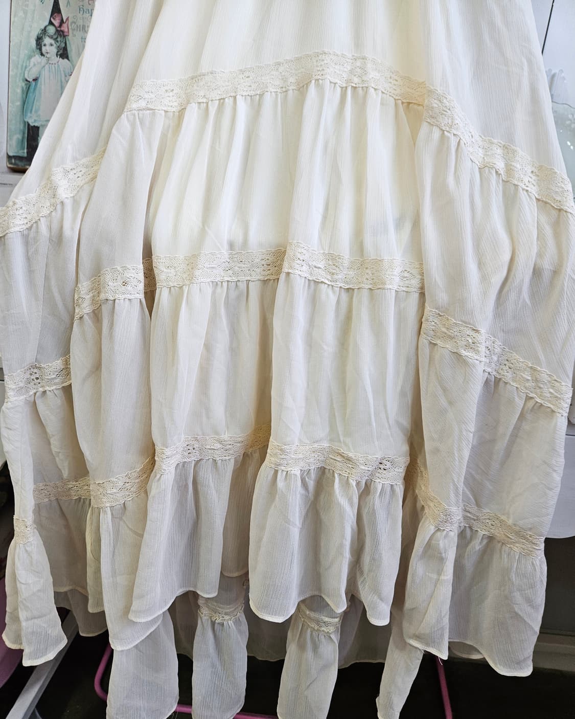 잉그니(INGNI) 레이스 티어드 롱원피스 상품이미지7