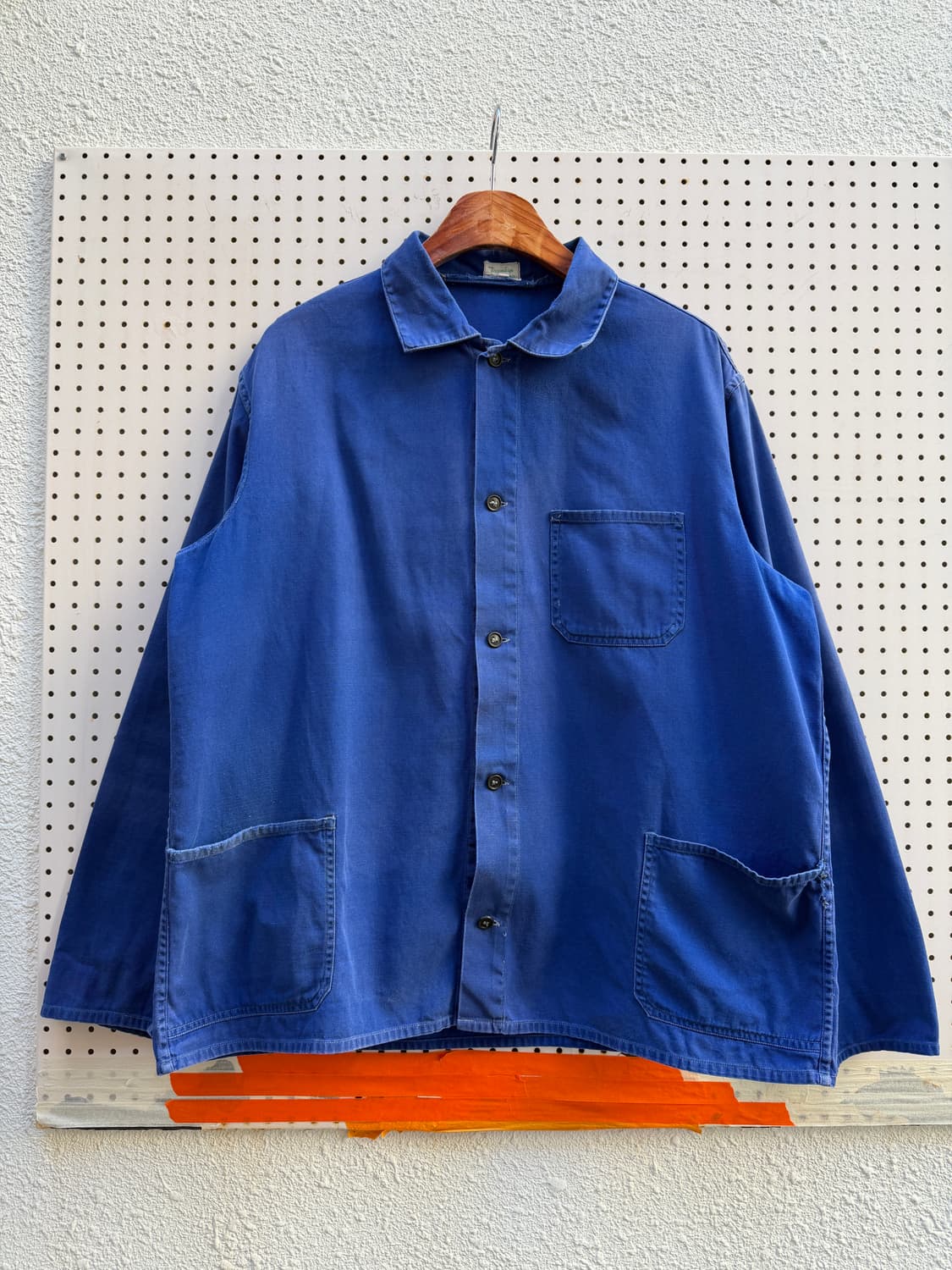 1970s FADED WASHED BLUE OLD 빈티지프렌치워크자켓 상품이미지1