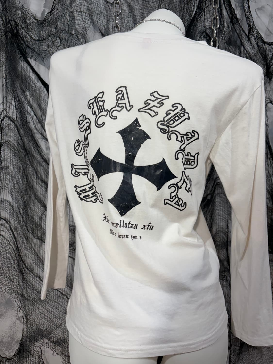 Japanese cross lettering long sleeve 상품이미지3