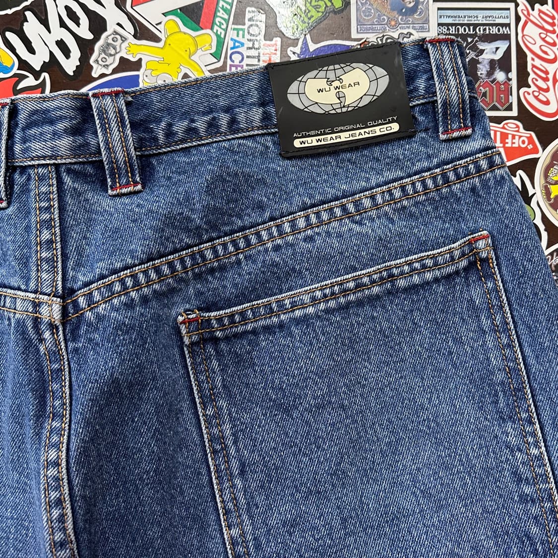 90s Wu wear 우 웨어 우탱클랜 데님 팬츠 36 상품이미지5