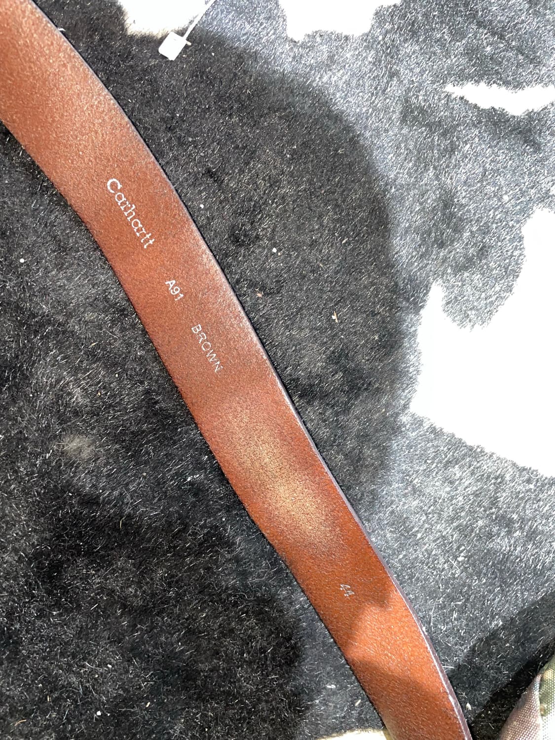 칼하트 리얼 브라운 레더 벨트 상품이미지6