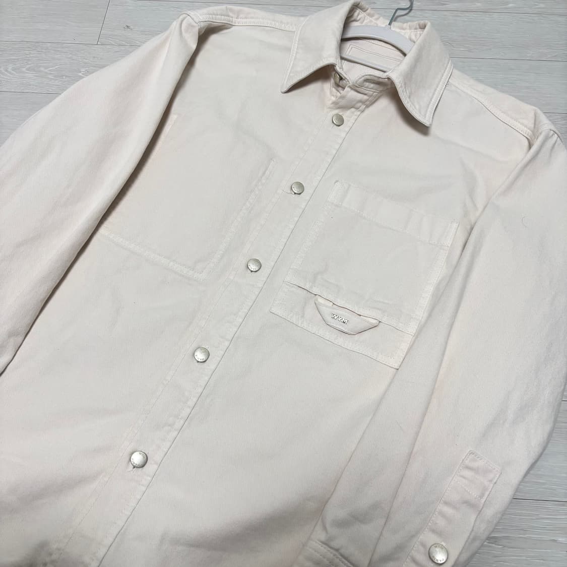 [정품] 우영미 25ss 신상 플라워 데님 셔츠 자켓 46사이즈 상품이미지3