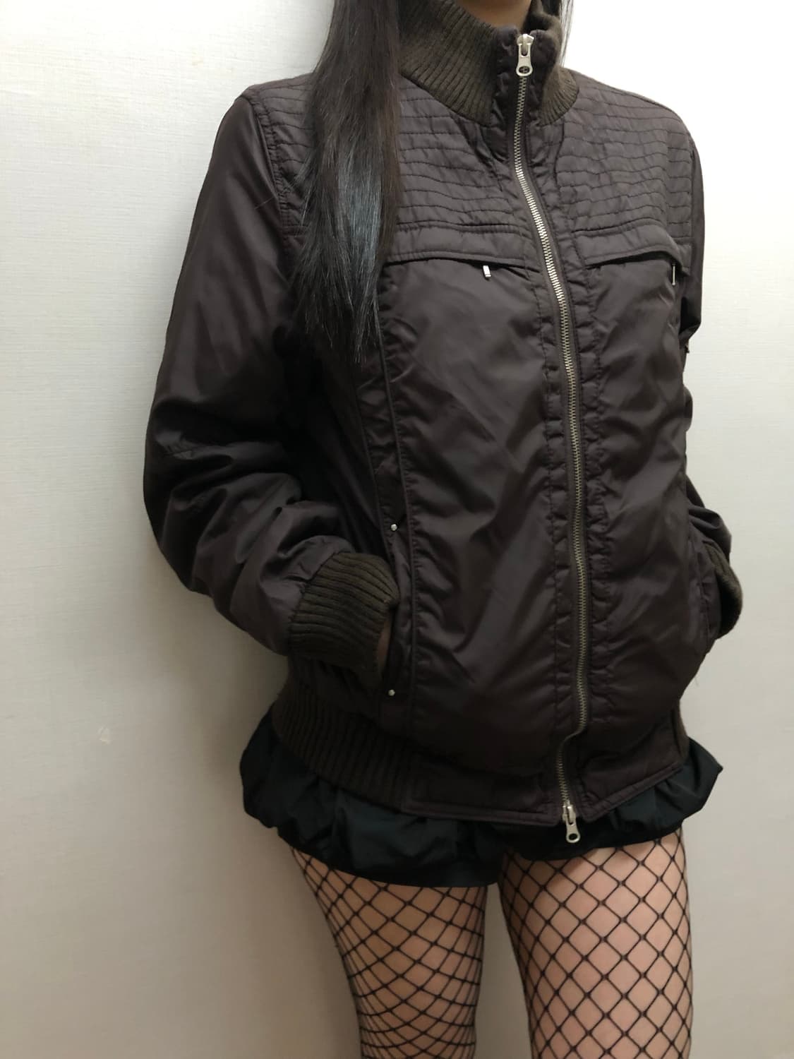 빈티지 게스 다크 브라운 점퍼 상품이미지8