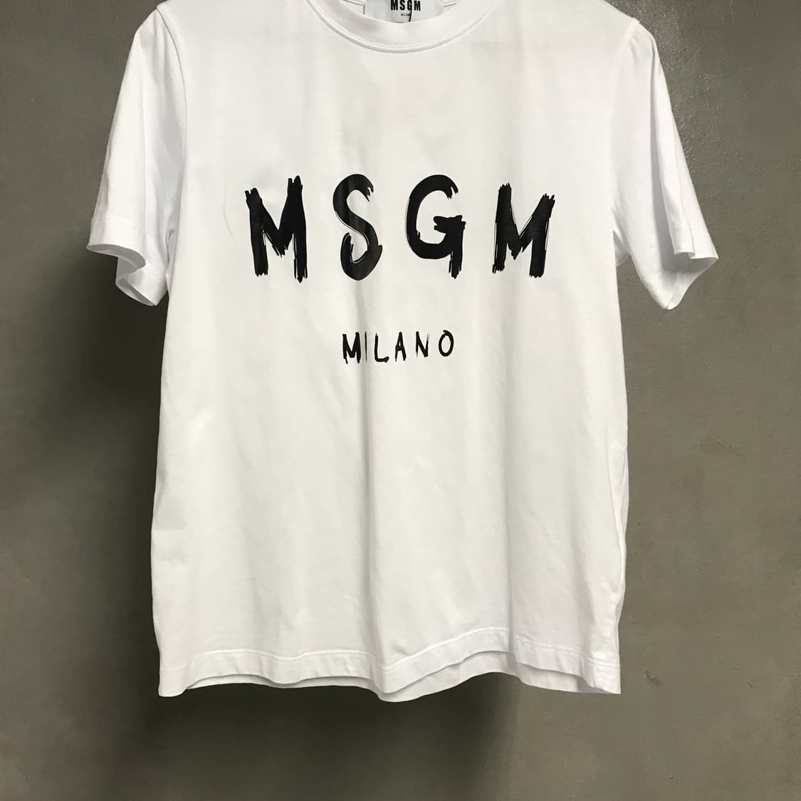 MSGM 화이트 반팔 티셔츠 M(W) 상품이미지3
