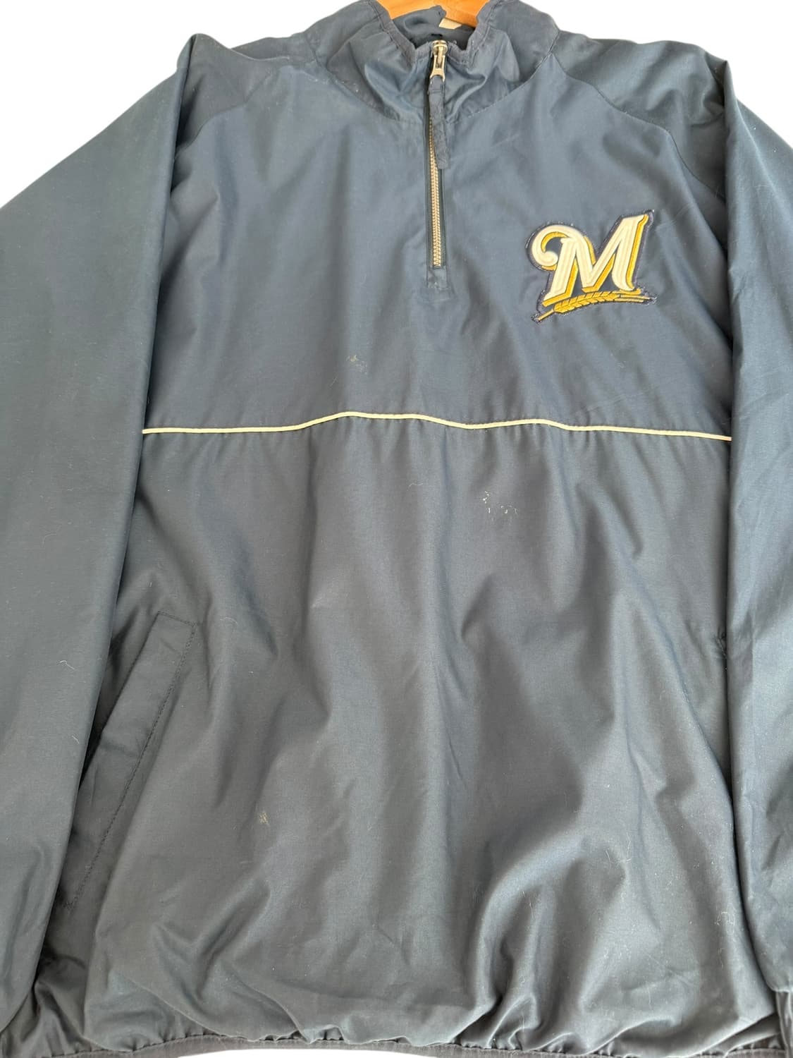 마제스틱 MLB 밀워키 브루어스 풀오버 아노락 상품이미지6