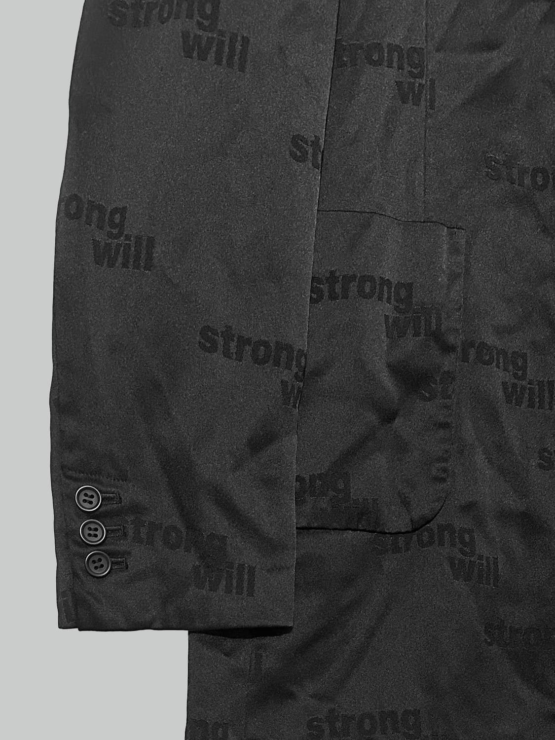 꼼데가르송 블랙 스트롱 윌 코트 상품이미지3