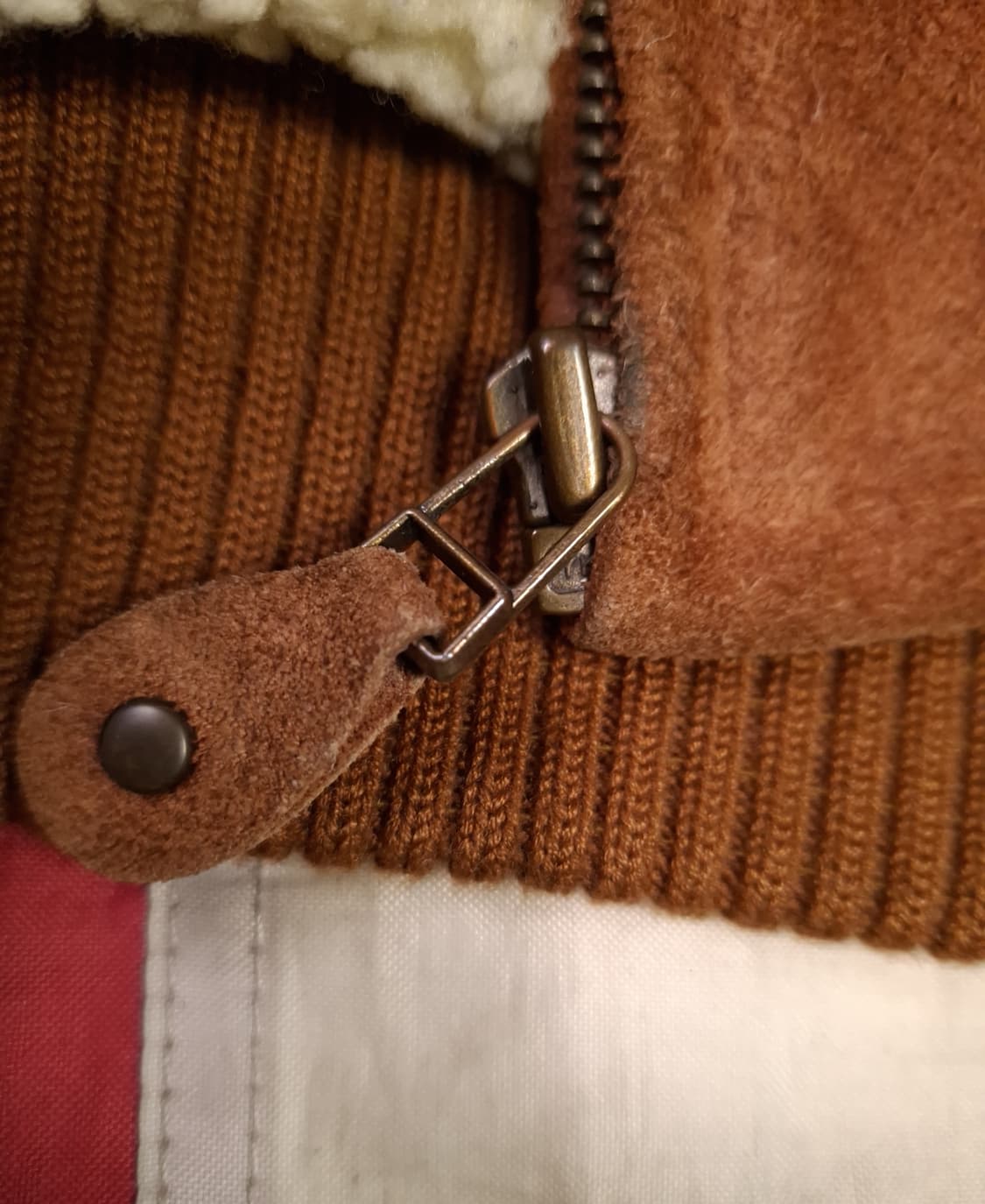 90's 일본판 빈티지 리얼 스웨이드 후드 쉐르파 자켓 상품이미지4