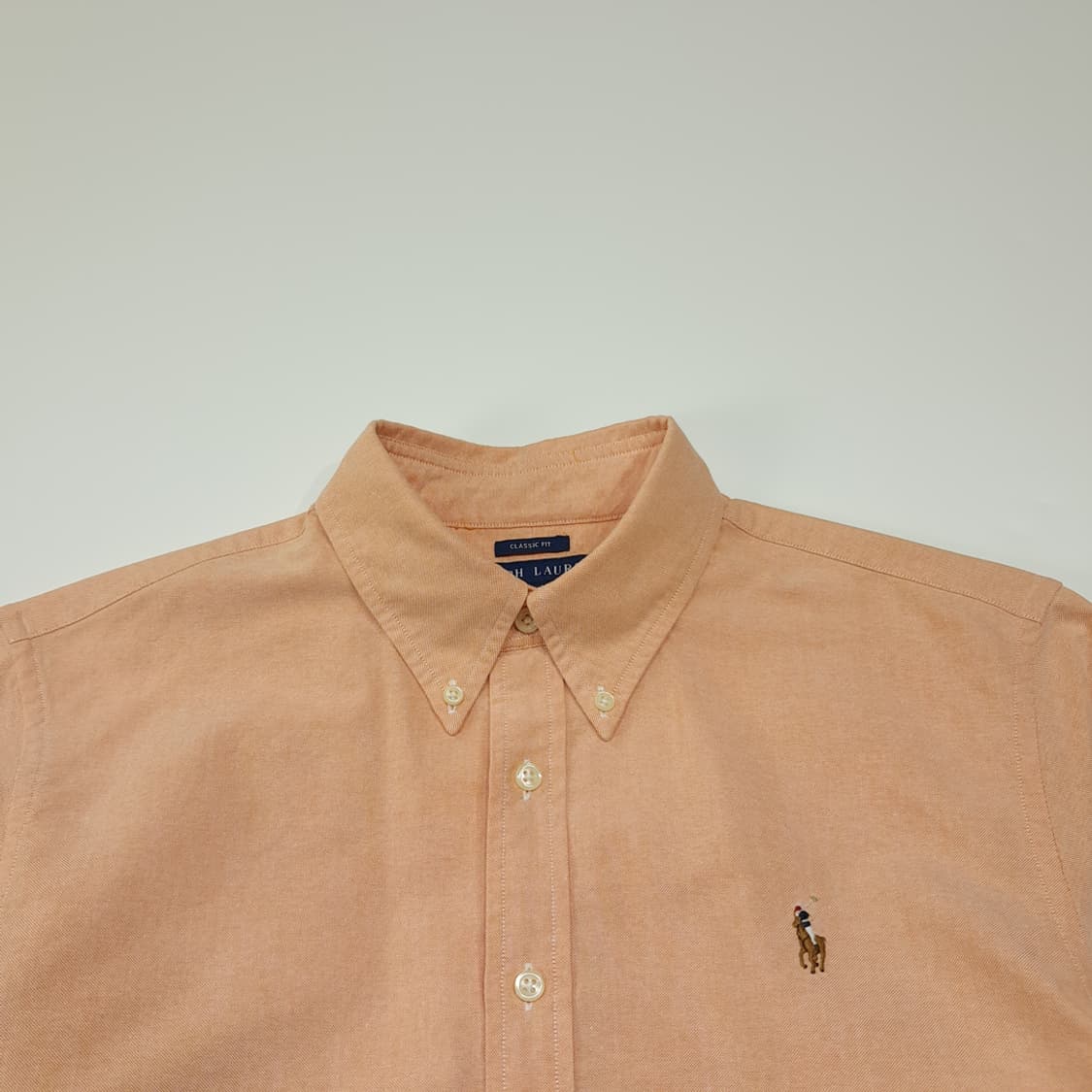 CL406 XL 폴로 00s 코튼 버튼다운 오렌지피치 셔츠 남방 상품이미지2