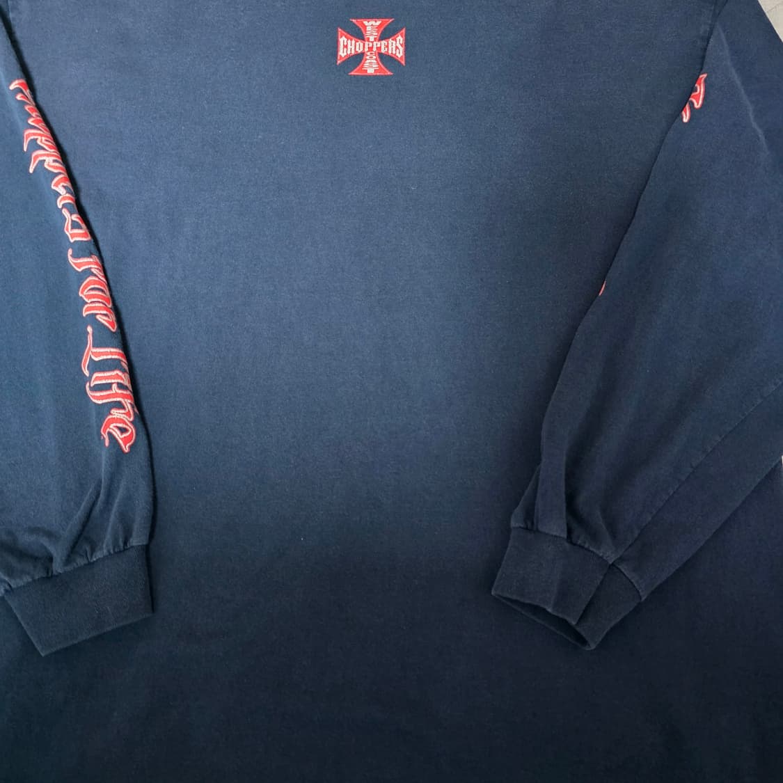 [3XL] 빈티지 WCC 웨스트 코스트 차퍼스 폰트 롱슬리브 네이비 상품이미지7