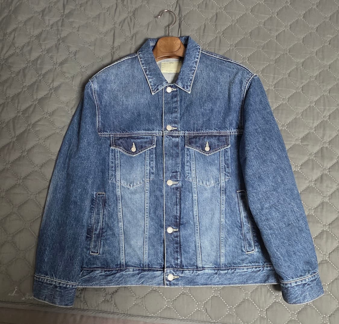 포터리 데님 트러커자켓 3타입 미드블루 4사이즈 상품이미지2
