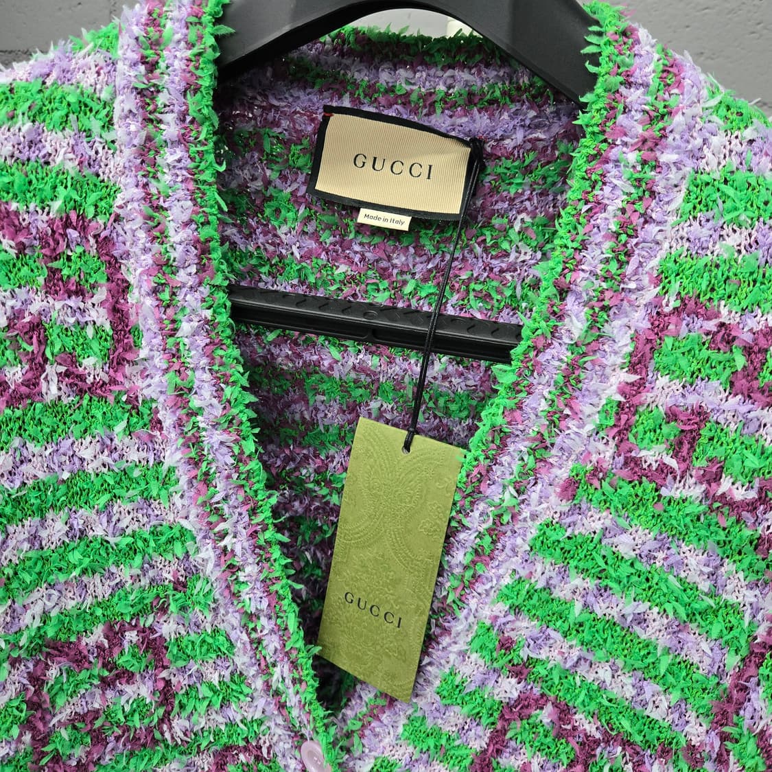 새상품 / 구찌 GG 맥시 자카드 가디건 오버핏S 상품이미지3