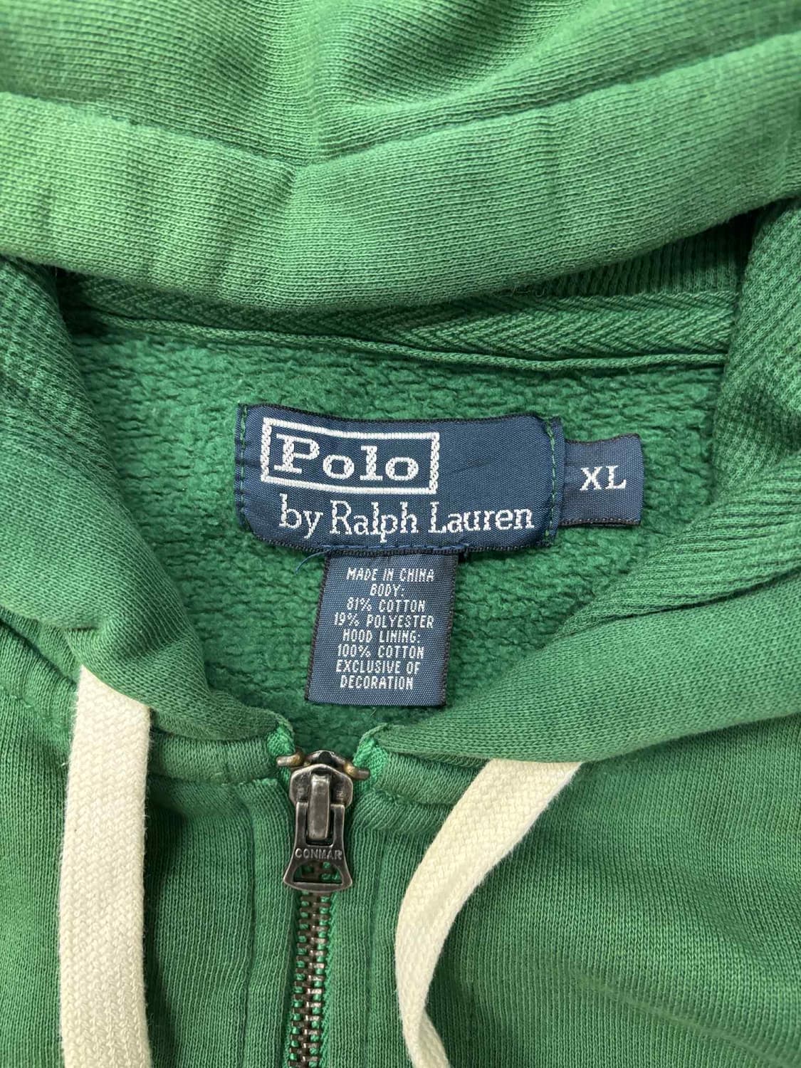 폴로 랄프로렌 초록 써멀 후드집업 희귀져지(XL) 상품이미지4