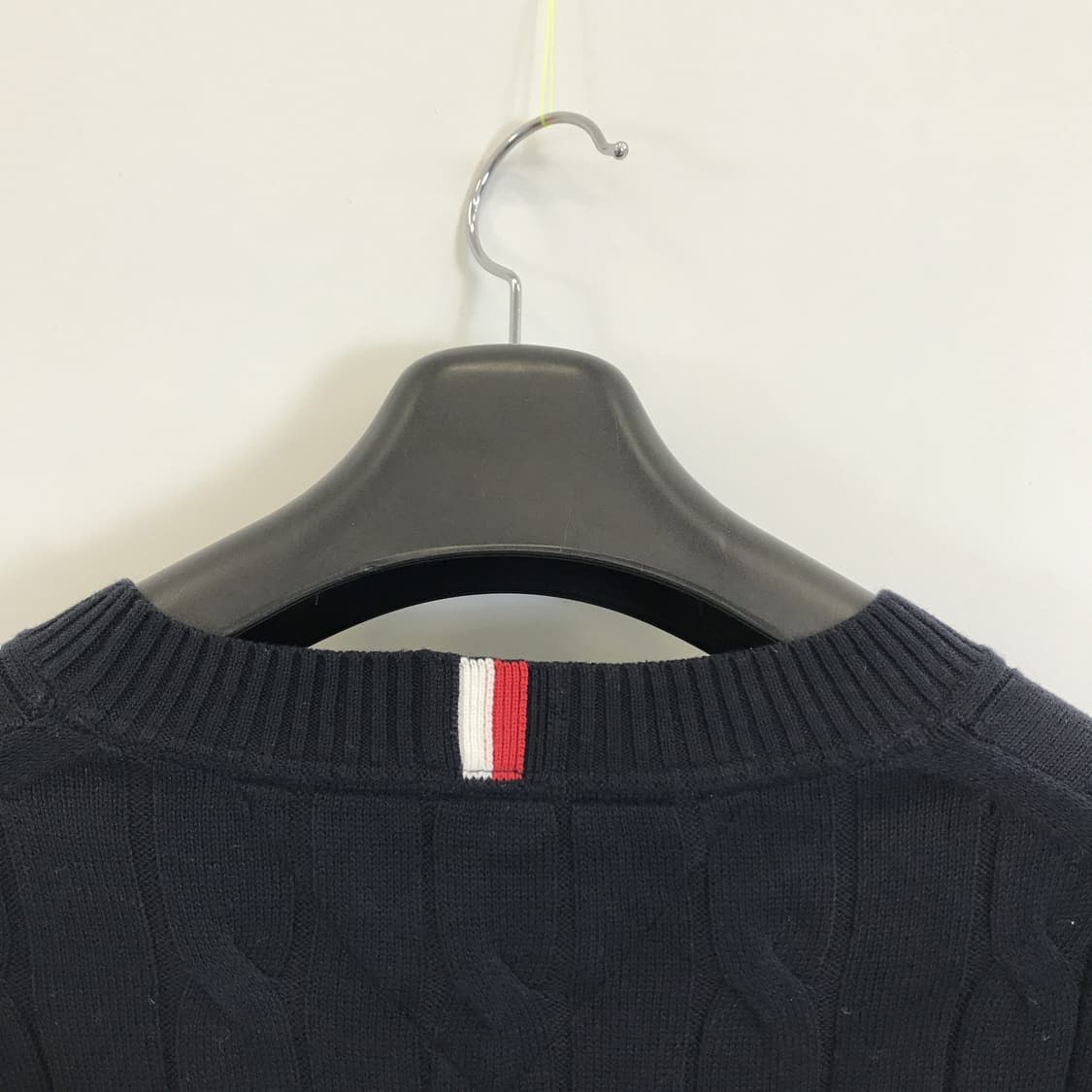 타미힐피거 네이비 코튼 케이블 니트 [XL] 상품이미지4