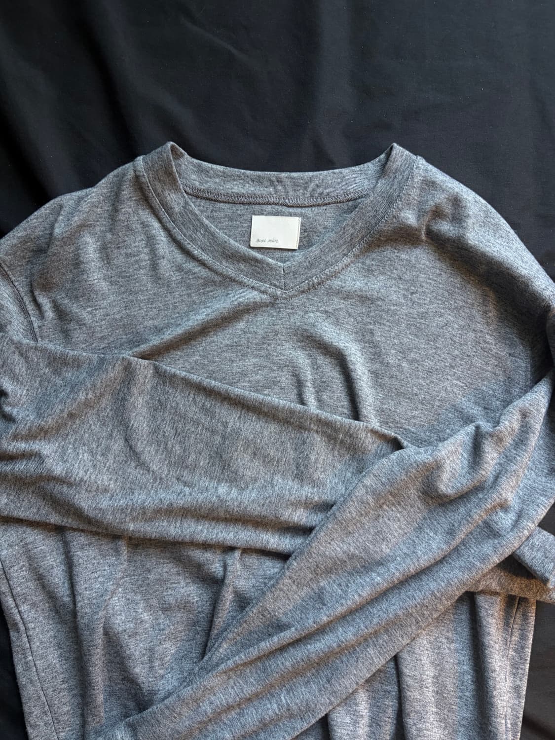 Mono Prive Textured V-Neck Grey 1Size 상품이미지2