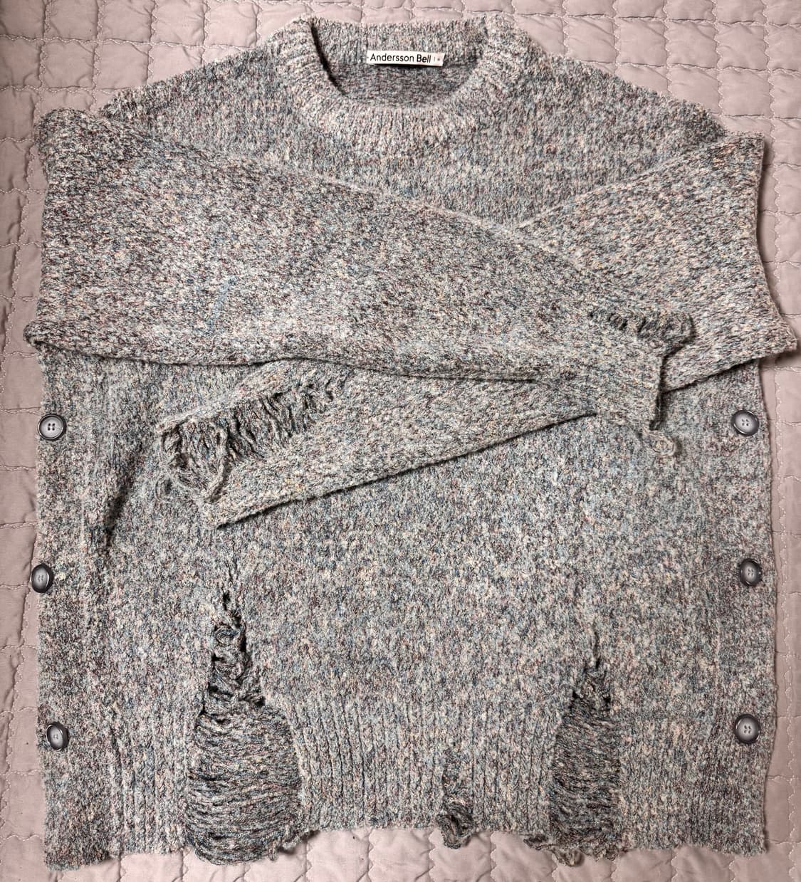 앤더슨벨 데미지 니트 M 상품이미지1