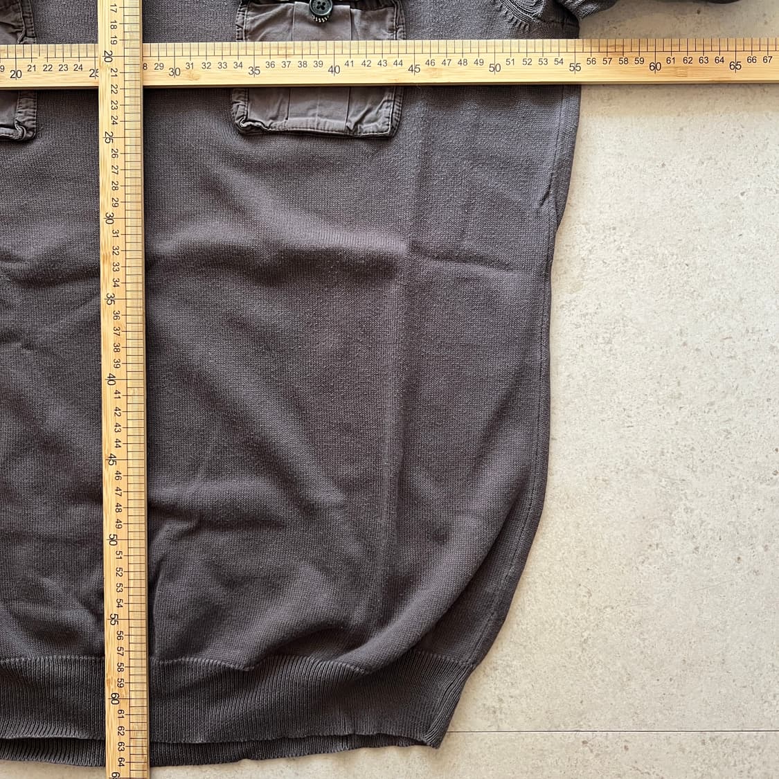 빈티지 00s Armani Exchange 밀리터리 포켓 니트 상품이미지8