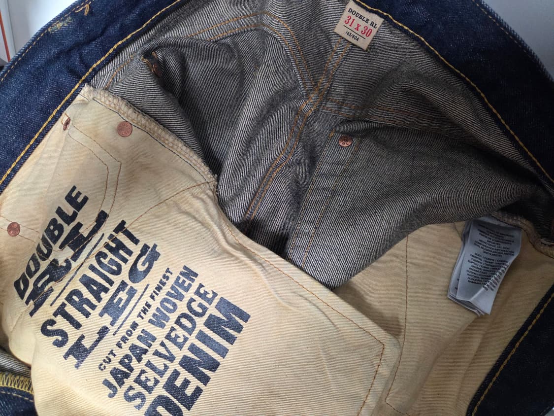 RRL 스트레이트핏 원스 워시 셀비지 진 상품이미지4