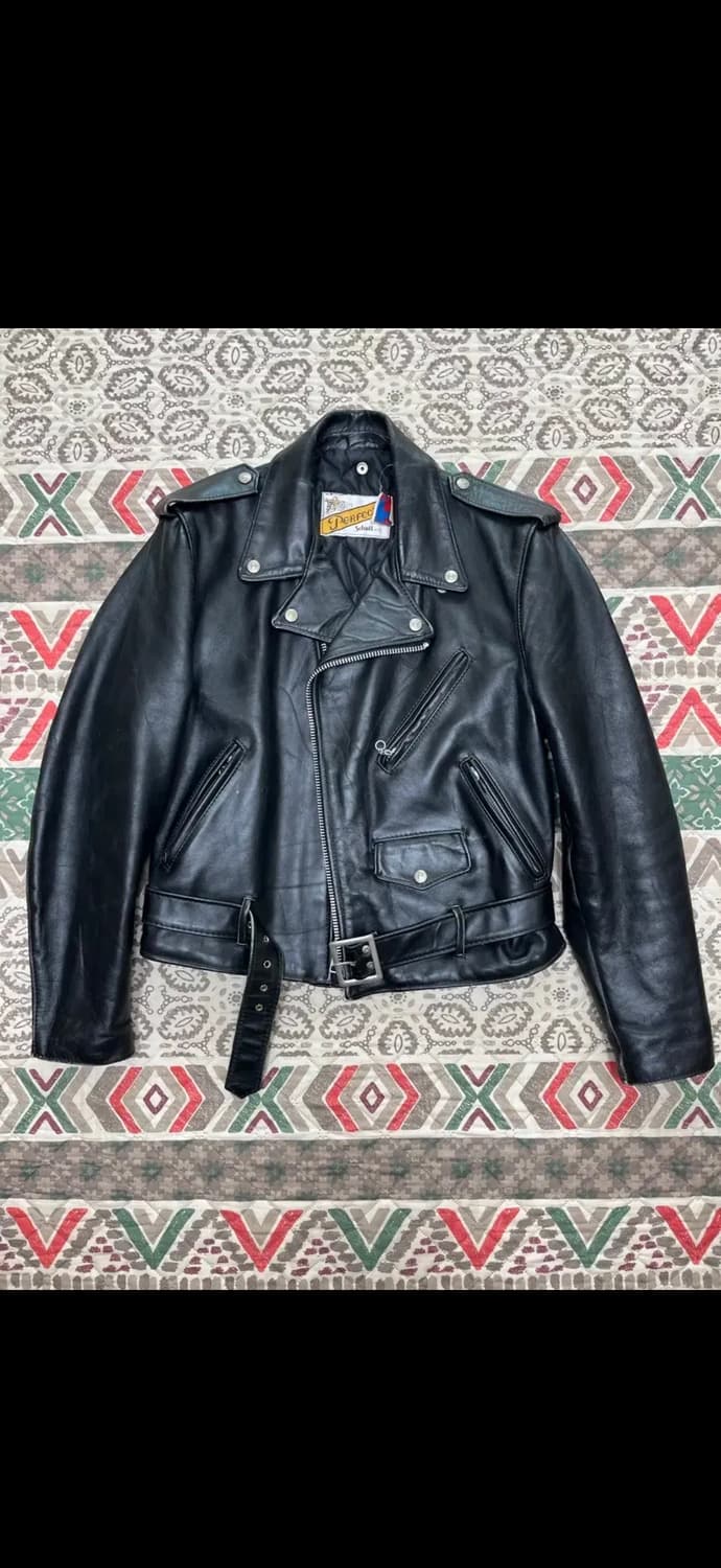 80s 쇼트 퍼펙토 더블 라이더자켓 상품이미지1