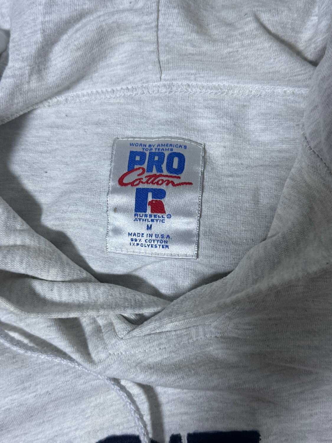 90s usa 러셀 하이 코튼 스냅 버튼 후드티 상품이미지5