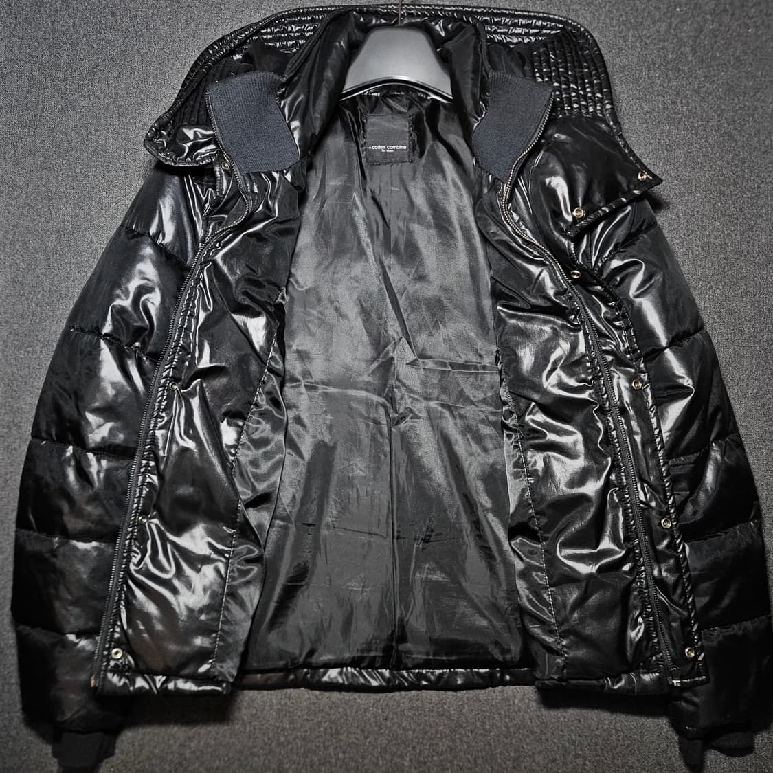 codes combine 남성 유광 패딩 105 실측 100 상품이미지4