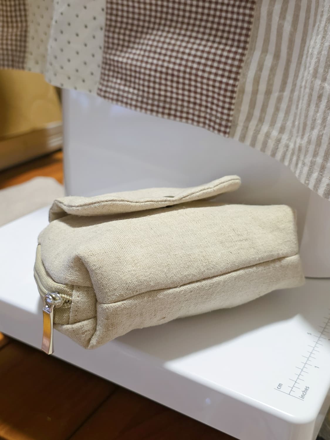 핸드메이드 린넨 지퍼 파우치 상품이미지9