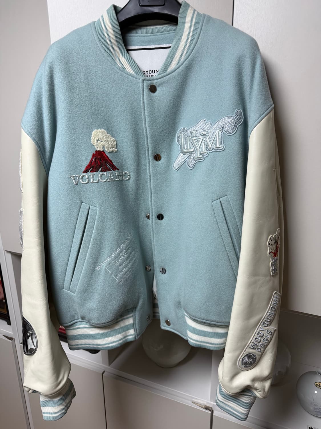 우영미 볼케이노 바시티 자켓 사이즈 50 상품이미지1