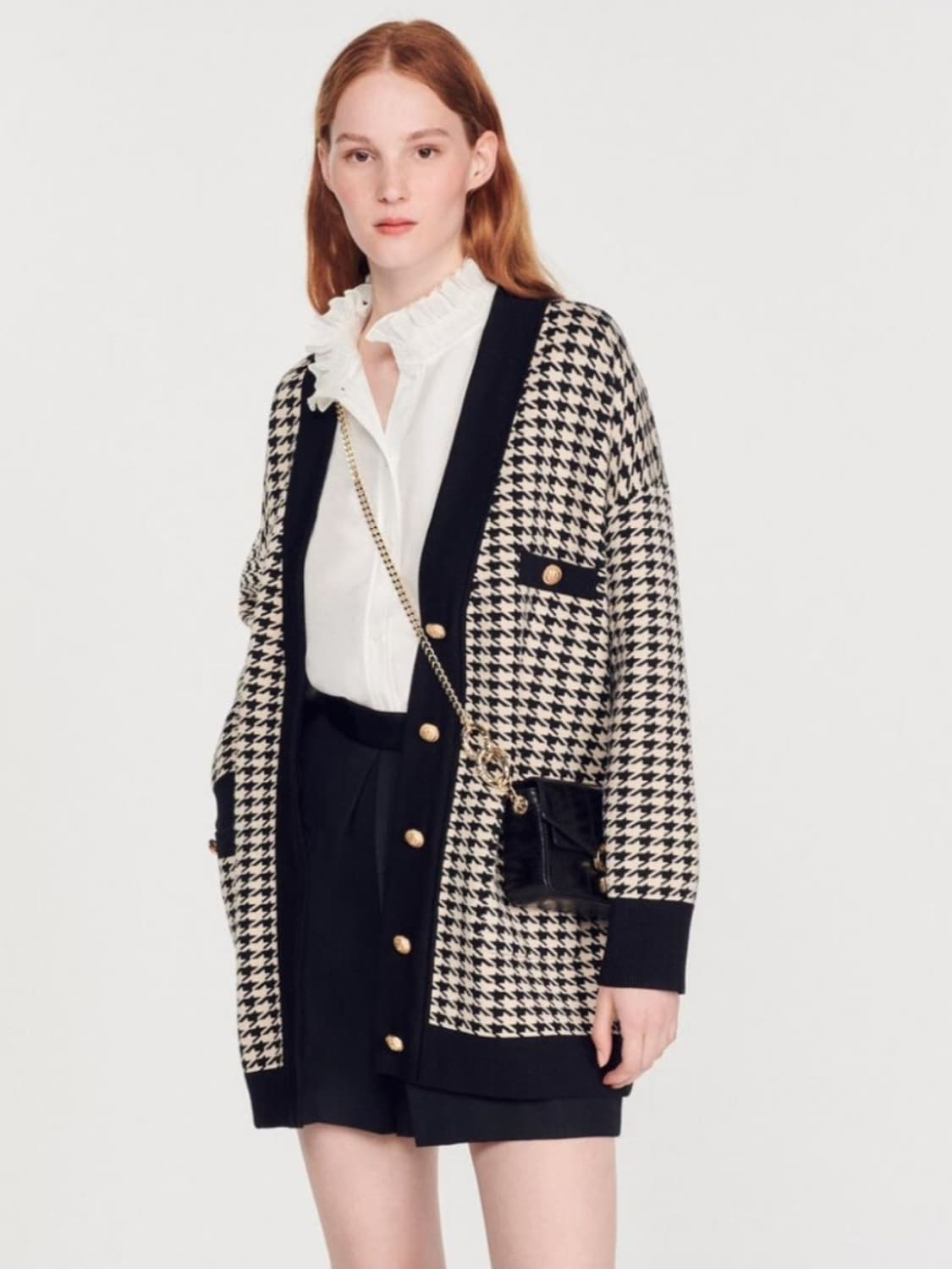 산드로 하운드투스 골드버튼 가디건 1사이즈 상품이미지1