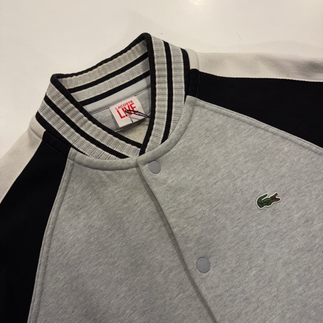 [6] 라코스테 라이브 코튼 스타디움 자켓 그레이 D445 상품이미지3