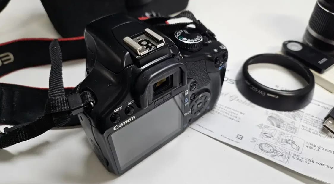 작례O 풀파츠 세트 캐논 eos 450d+렌즈+필터 등 디지털카메라 빈티 상품이미지9