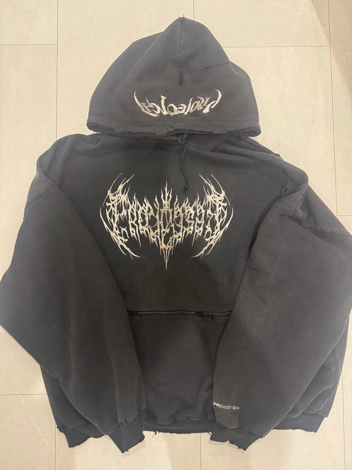 프로젝트 gr 메탈릭 로고 후드 2 상품이미지1