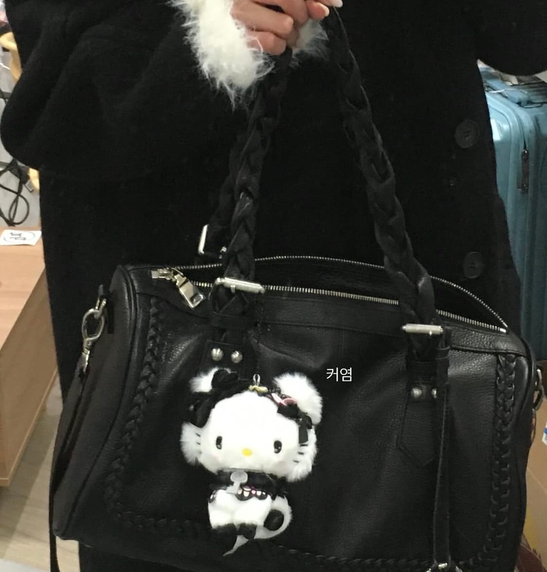 쓰리타임즈 브레이드백 braid bag 블랙 상품이미지2