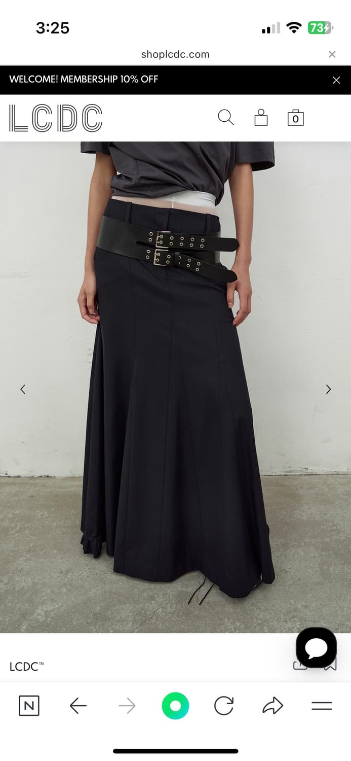 엘씨디씨 lcdc STRIPED LONG SKIRT 상품이미지1