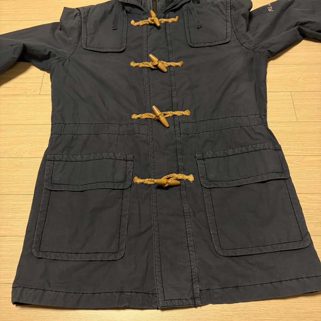 폴로 빈티지 토글버튼 후드 롱 떡볶이 자켓 상품이미지3