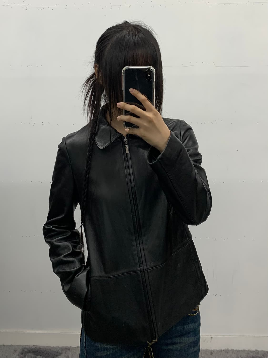 마리 끌레르 램스킨 레더 자켓 상품이미지2