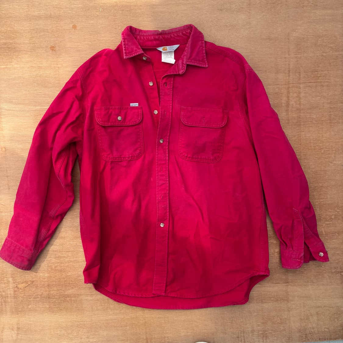 Carhartt Washed Red Work Shirt 칼하트 상품이미지1