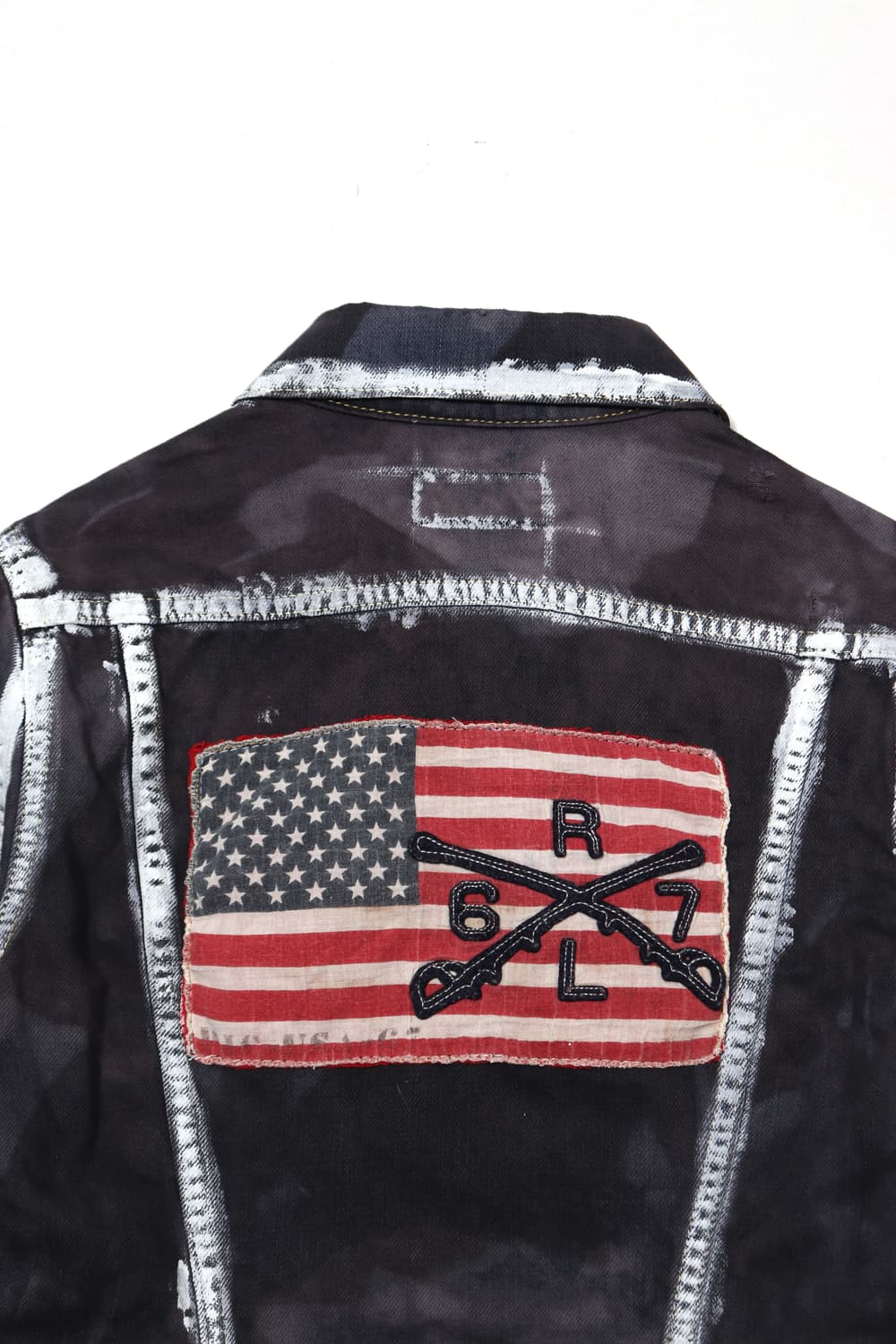  리메이크 성조기 데님 자켓 상품이미지4