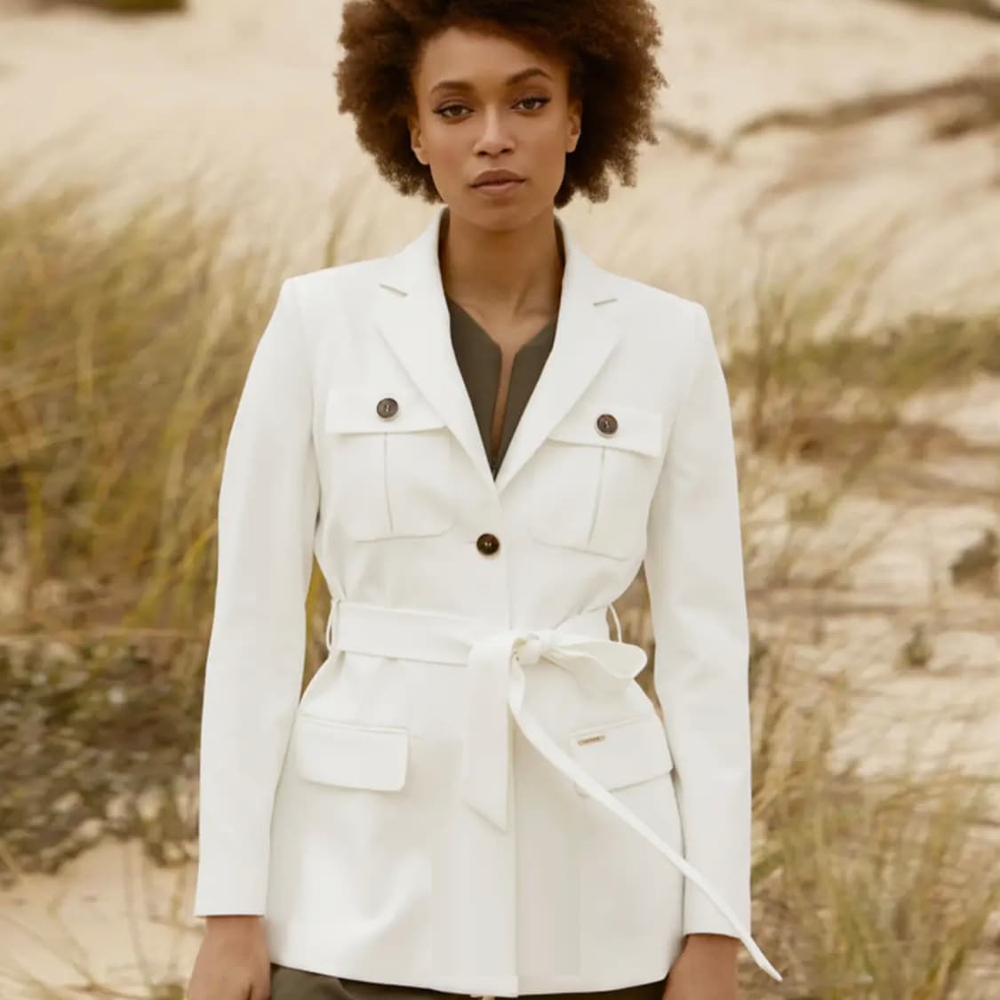 에토(eto) 벨티드 사파리자켓 프리사이즈 새상품 상품이미지2