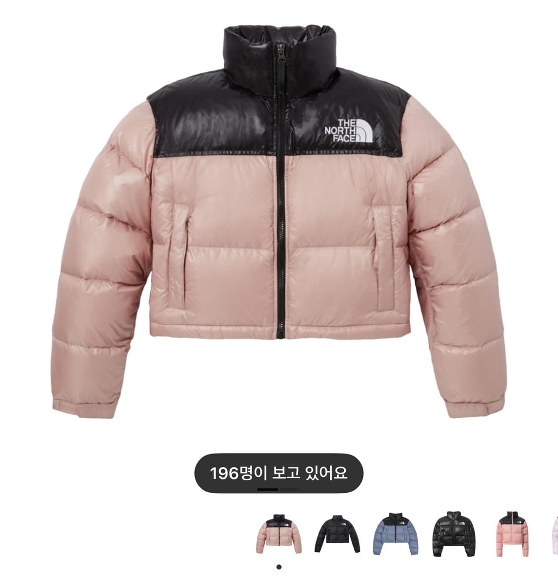 노스페이스 눕시 숏 자켓 파스텔핑크 상품이미지1