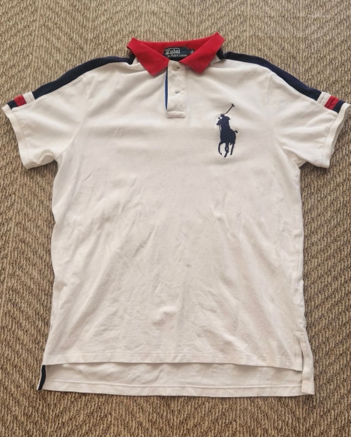 정품 폴로랄프로렌 빅포니 카라반팔티 L 상품이미지1