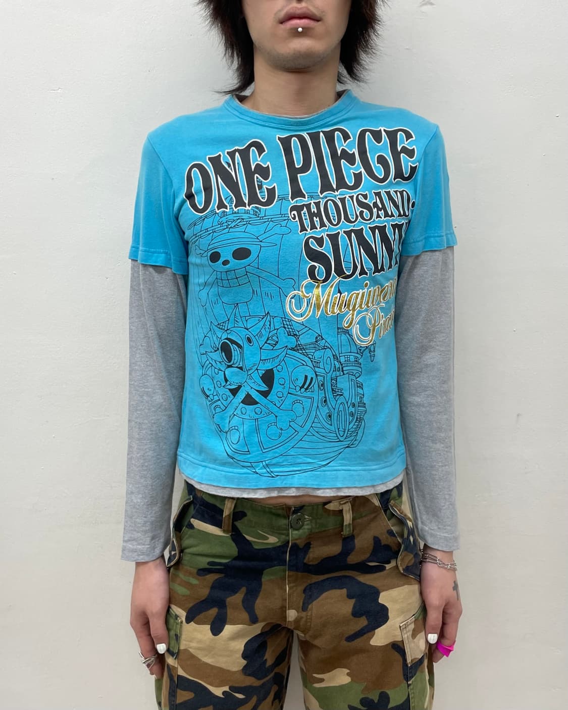 One-Piece Skeleton Blue Long Sleeve  상품이미지1