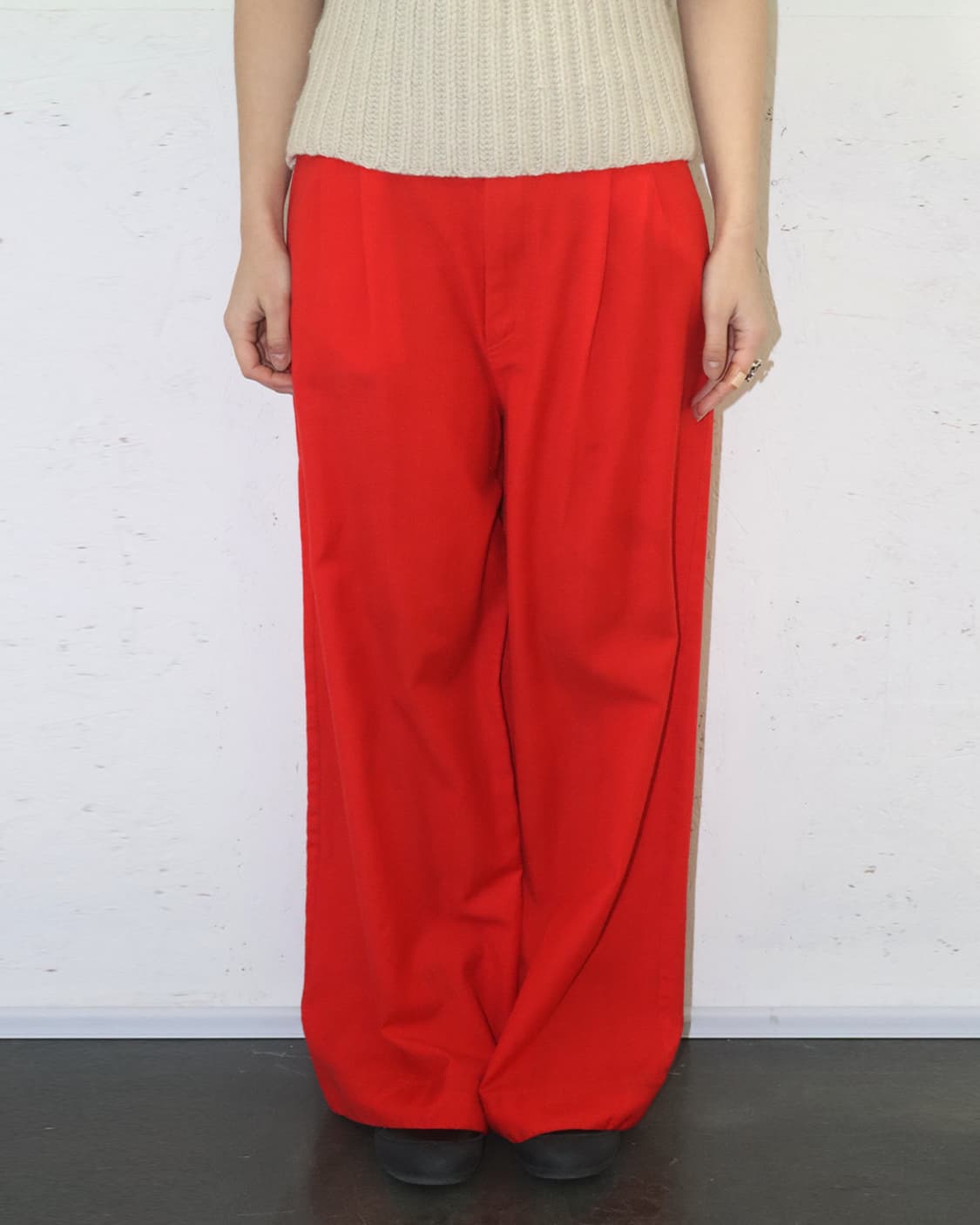 콰이단 에디션 19AW 하이 라이즈 와이드 팬츠 상품이미지1