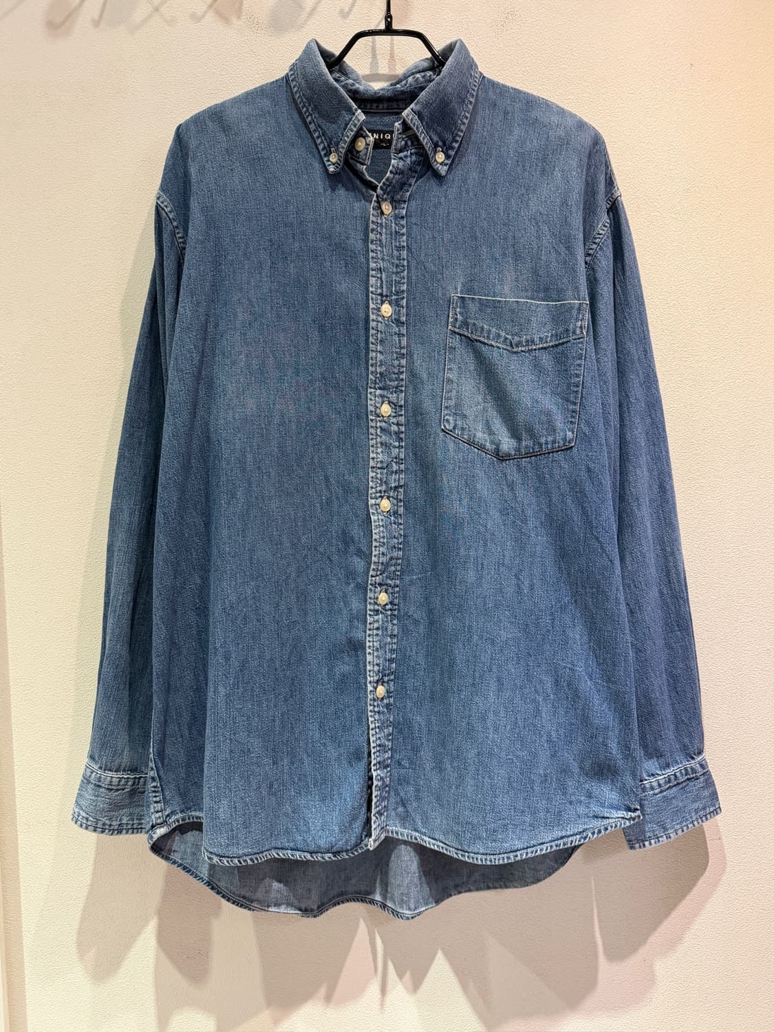  Old UNIQLO Denim Button-Down Shirt 상품이미지1