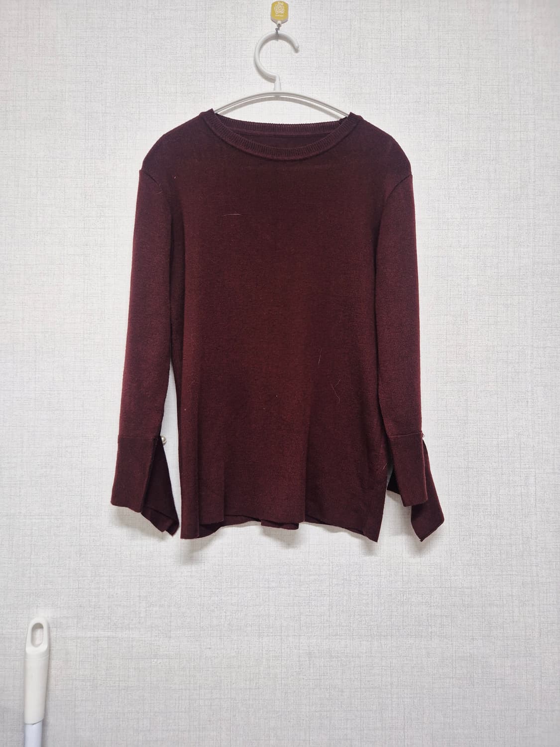 와인 소매진주 니트 상품이미지1