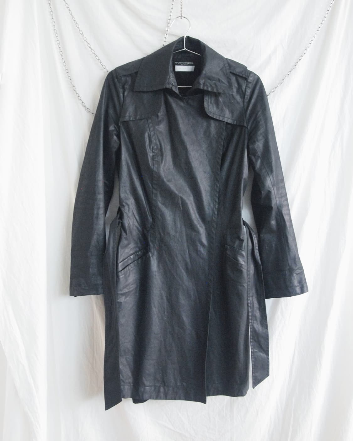 니나리치 10꼬르소꼬모 사선지퍼 왁스 코팅 데님 코트 상품이미지8