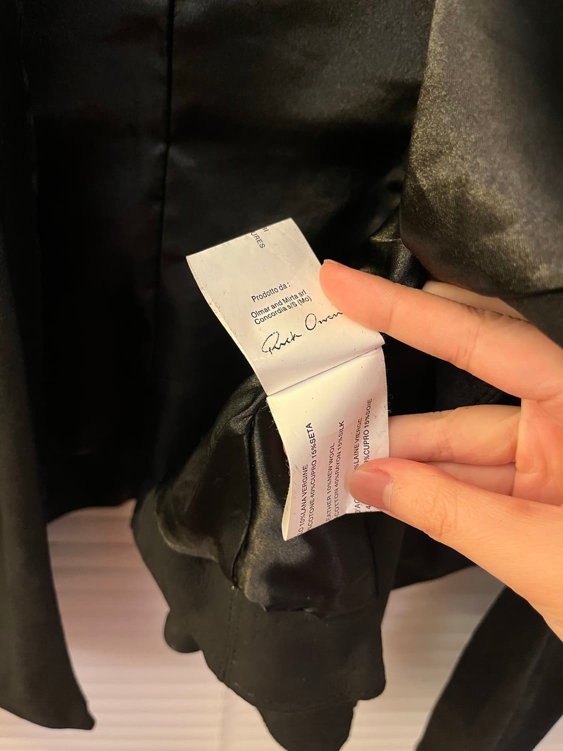 Rick Owen’s Wrap Leather Jacket 상품이미지6